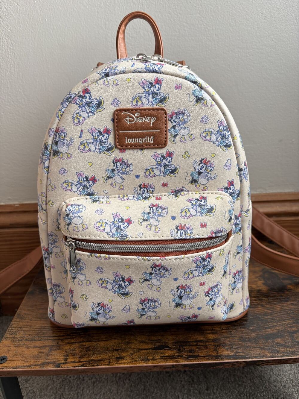 Disney Loungefly Minnie & Daisy Pastel Besties Mini Backpack - Like New